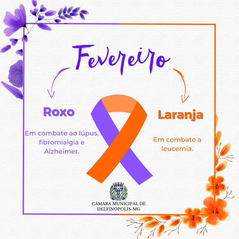 FEVEREIRO ROXO E LARANJA!